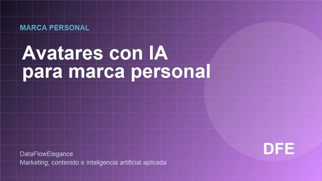 Imagen destacada sobre avatares con IA y marca personal